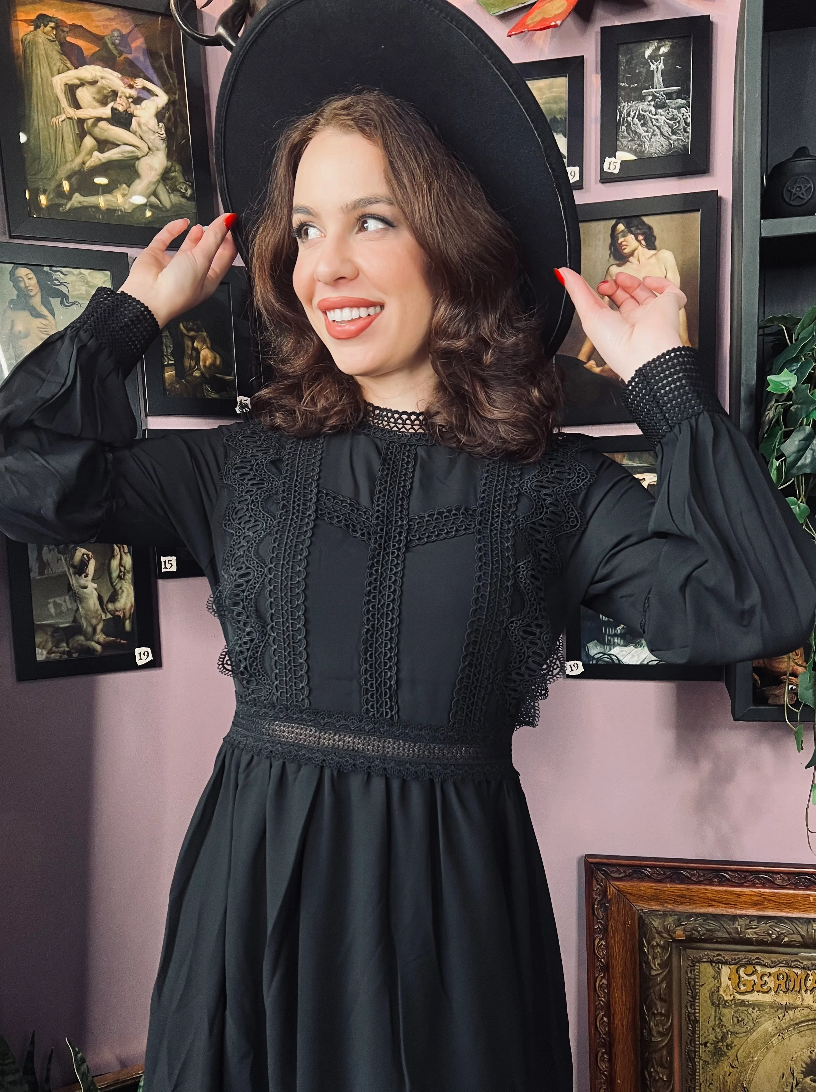 Agatha - Lightweight boho witchy dress - READY TO SHIP - Image 3