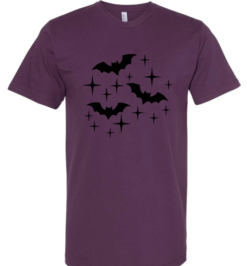 Bats & Twinkles - PLUM - T-Shirt