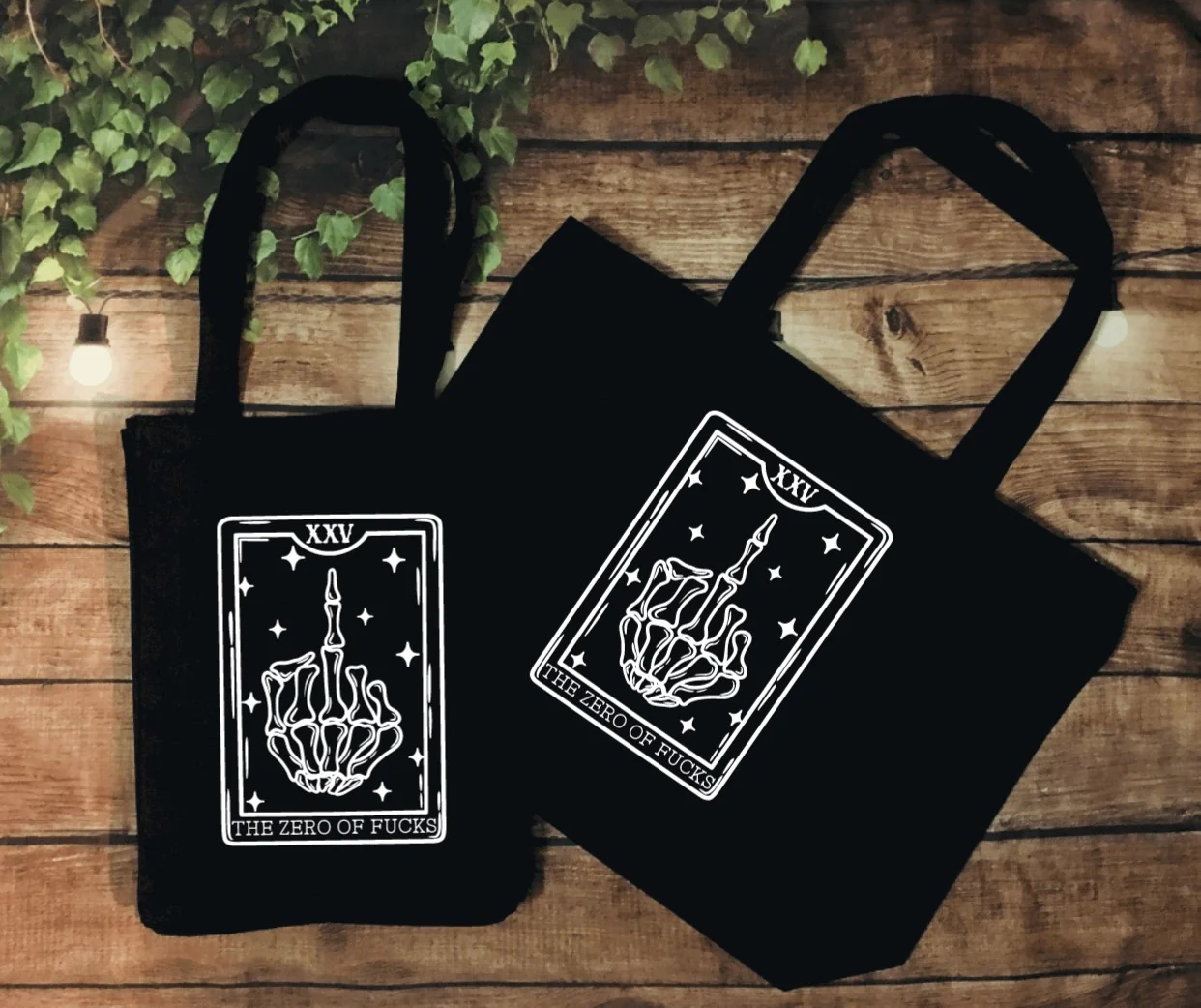 Beach Bag and Tote - The Zero of Fucks Tarot
