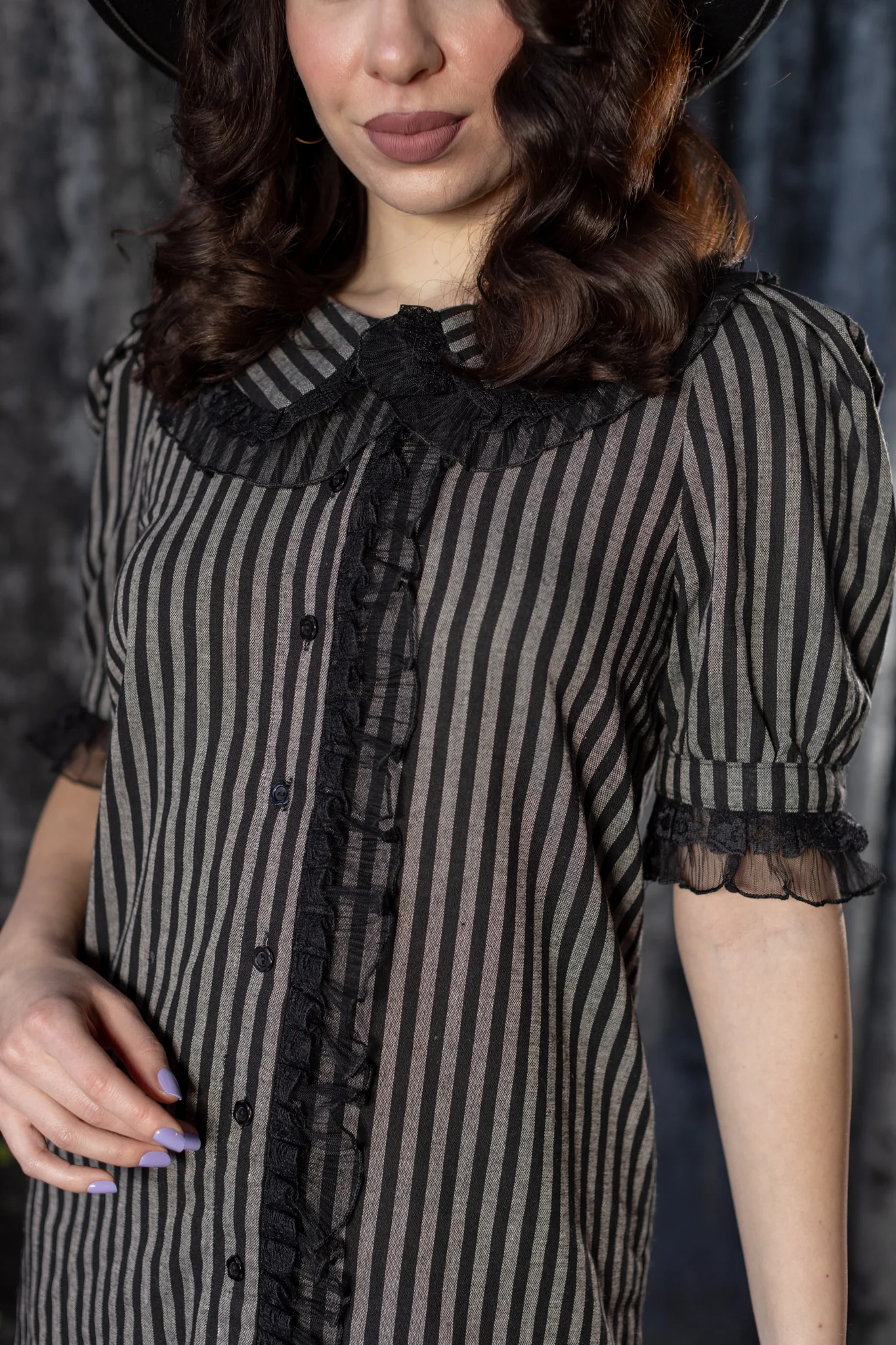 Circe - Striped Mini Dress  - READY TO SHIP - Image 4