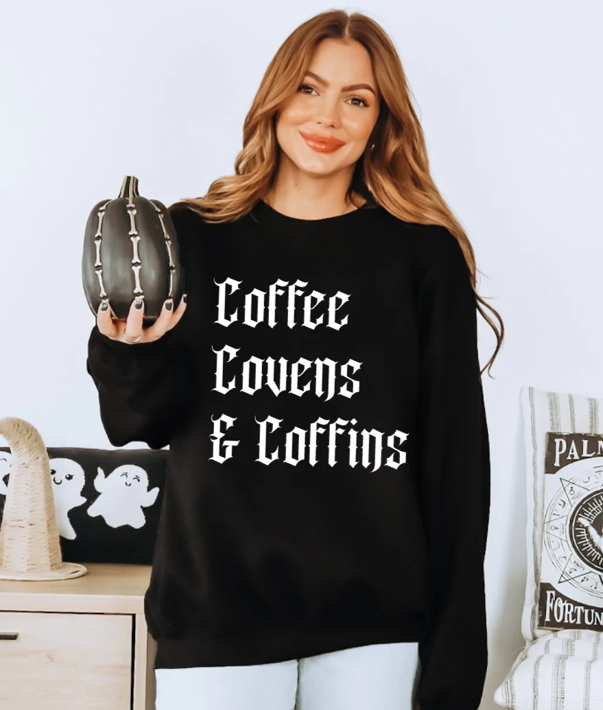 Coffee Covens and Coffins Pullover