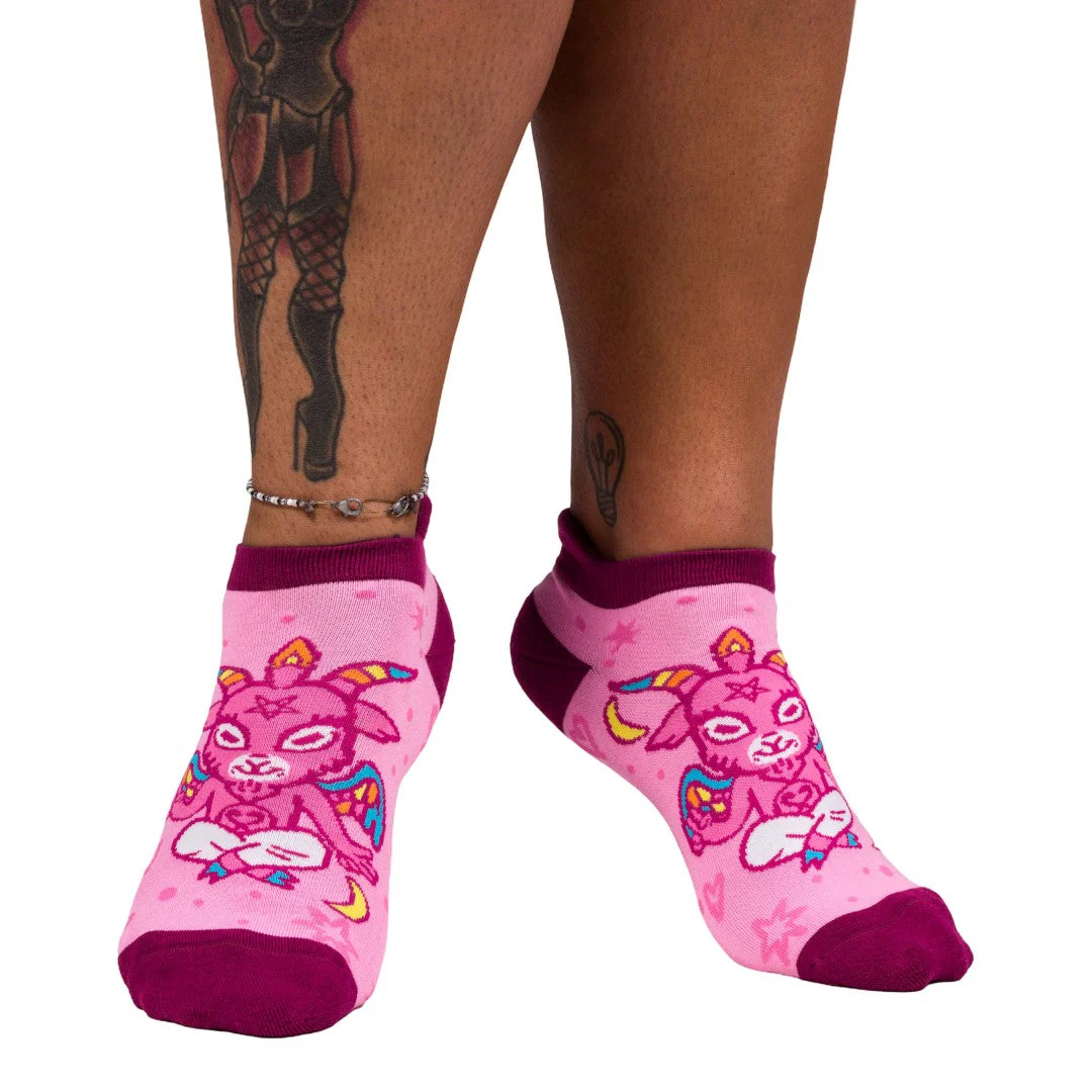 Cute Baphomet Ankle Socks - Image 4