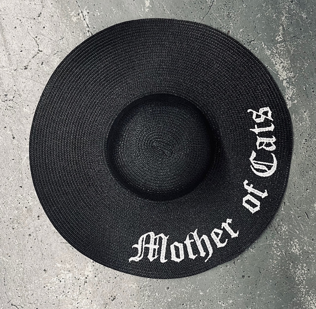 Floppy Sun Hat - XL Brim - Mother of Cats