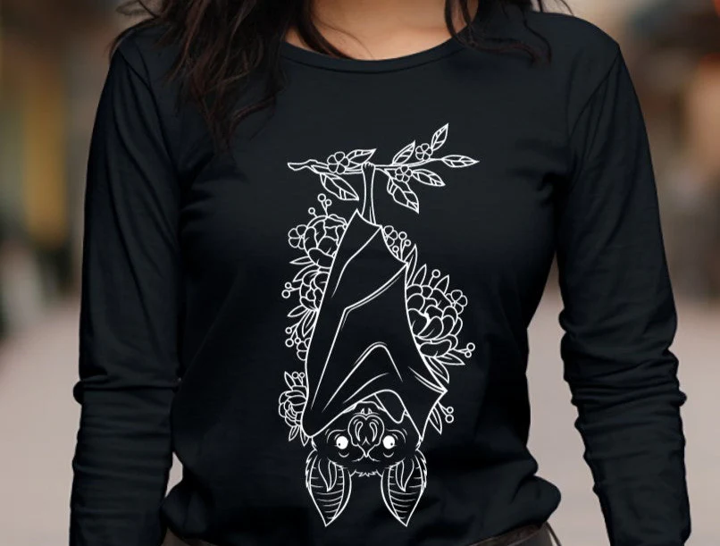 Floral bat long sleeve Shirt