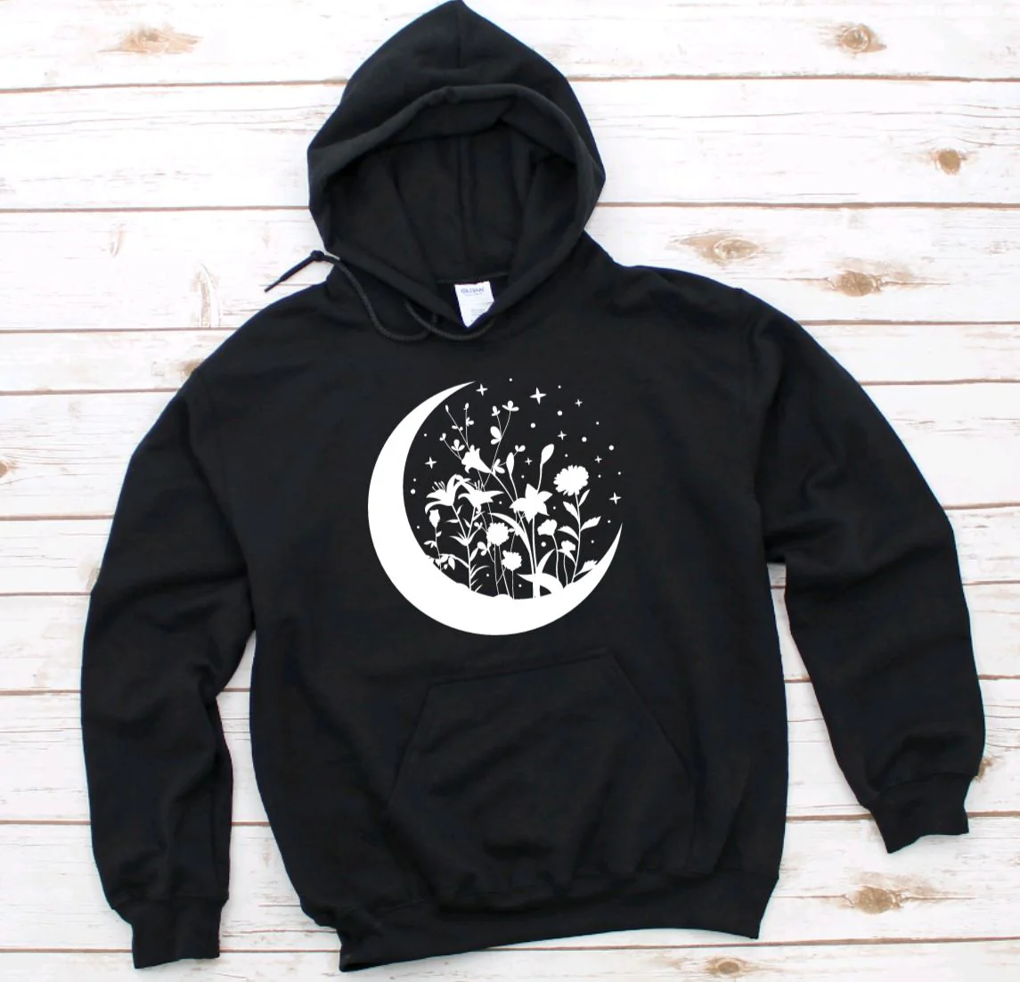Floral Moon Hoodie