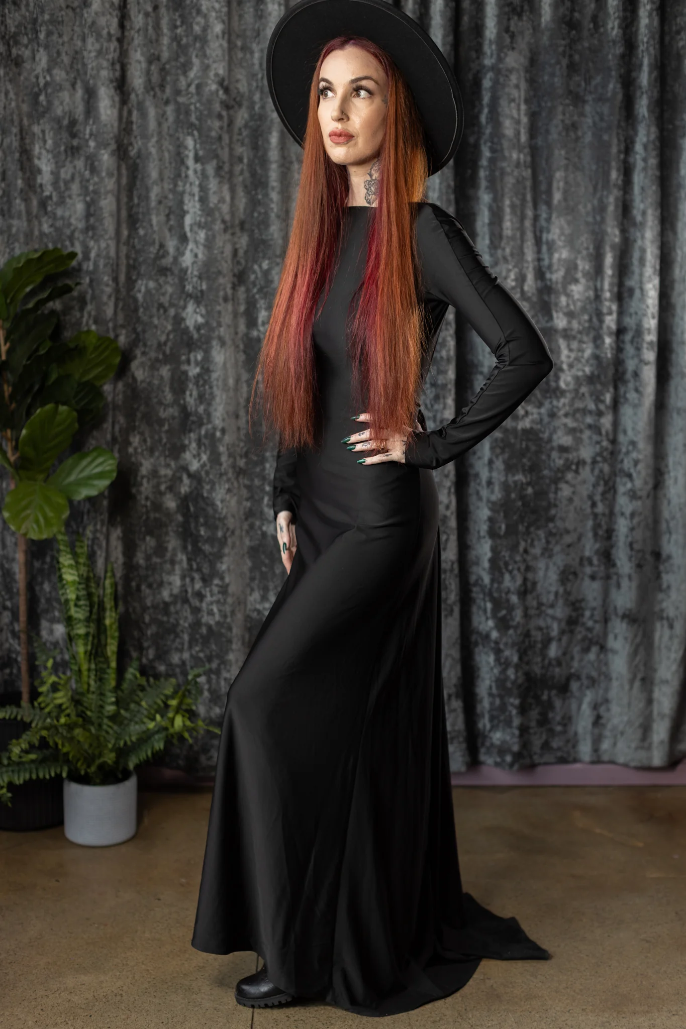 HELENA - Open back maxi dress with train - PRE-ORDER - Image 12