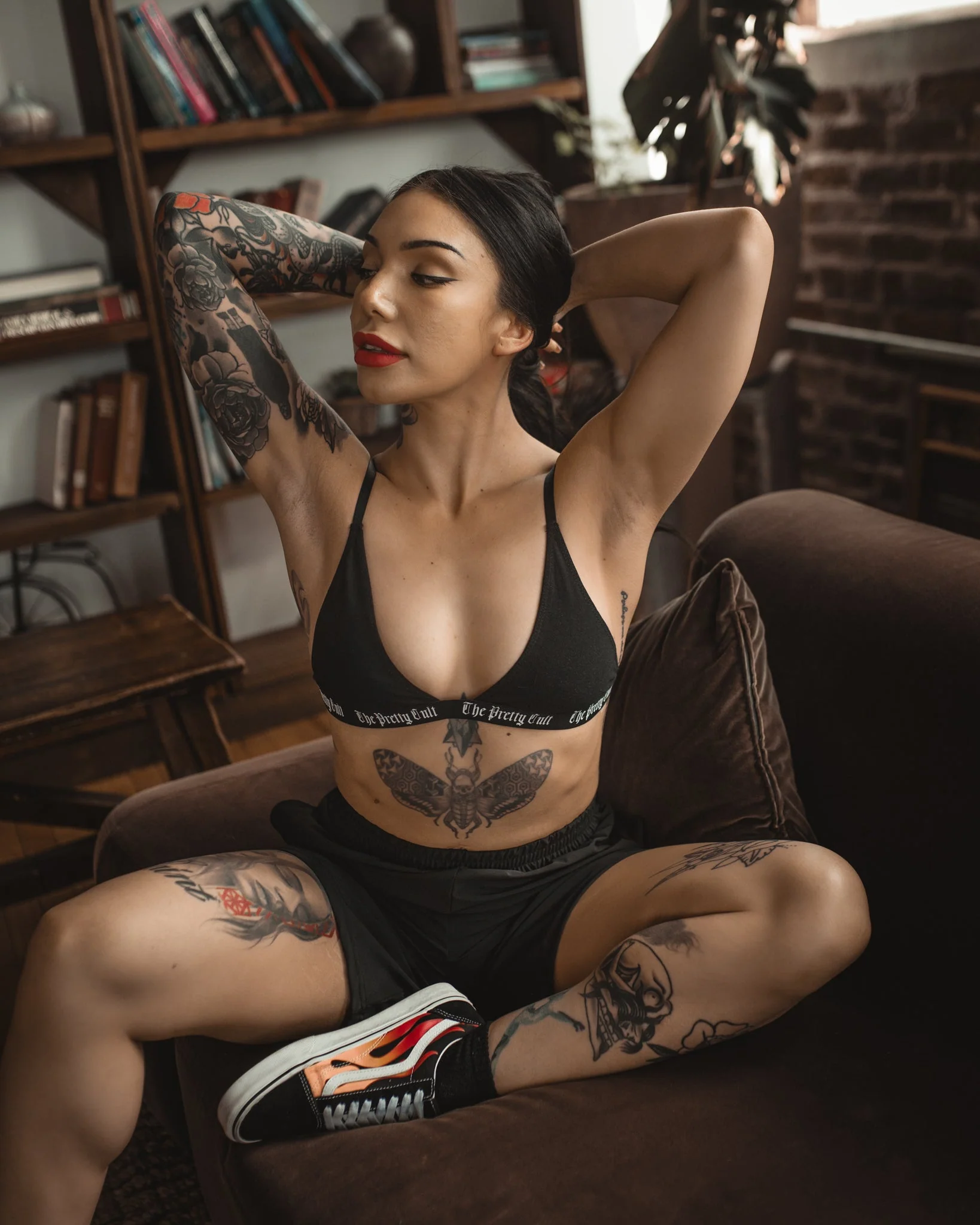 Onyx Cotton Bra - Image 4