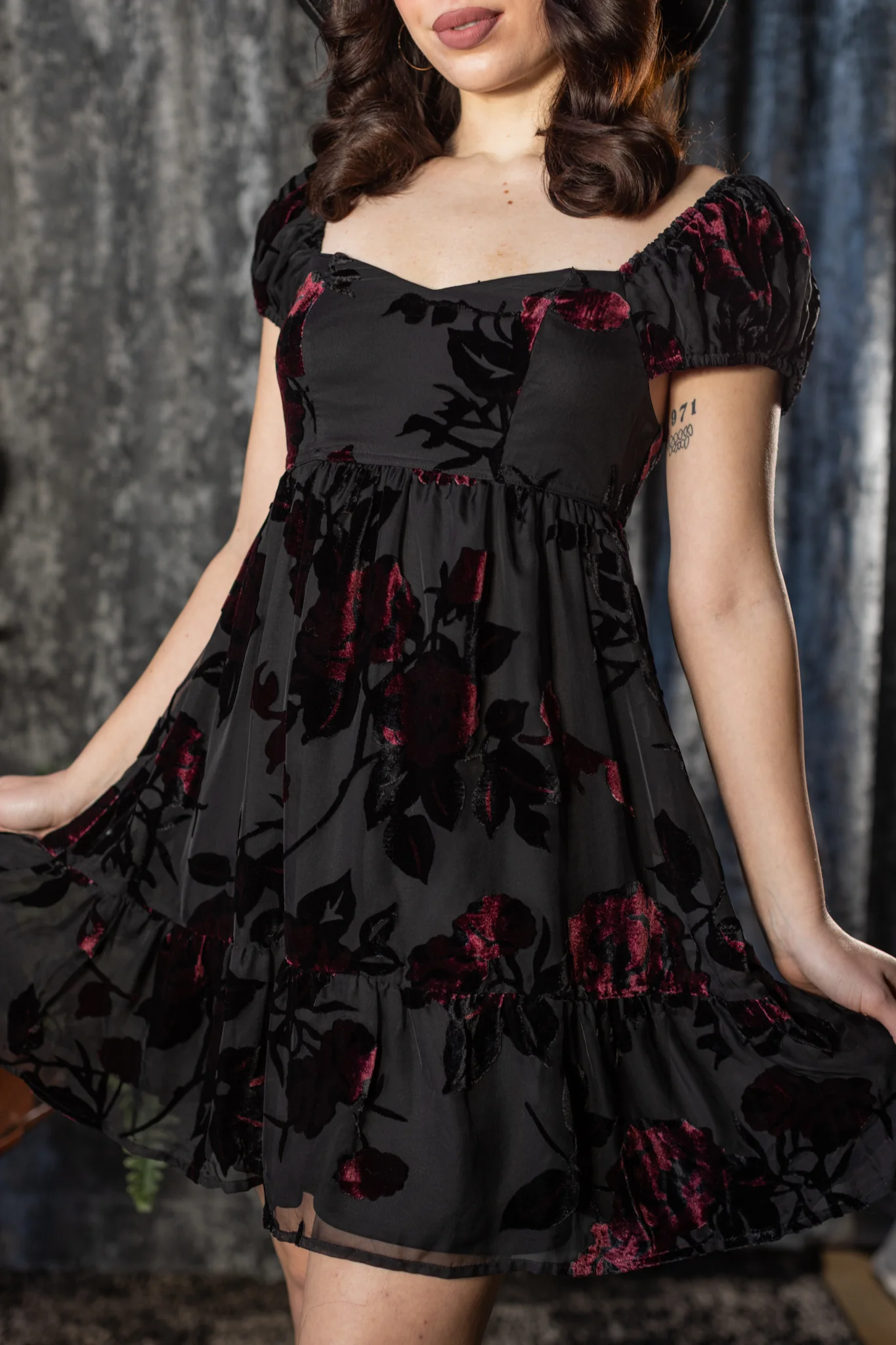 Reagan - Romantic Floral Babydoll Dress - READY TO SHIP - Image 3