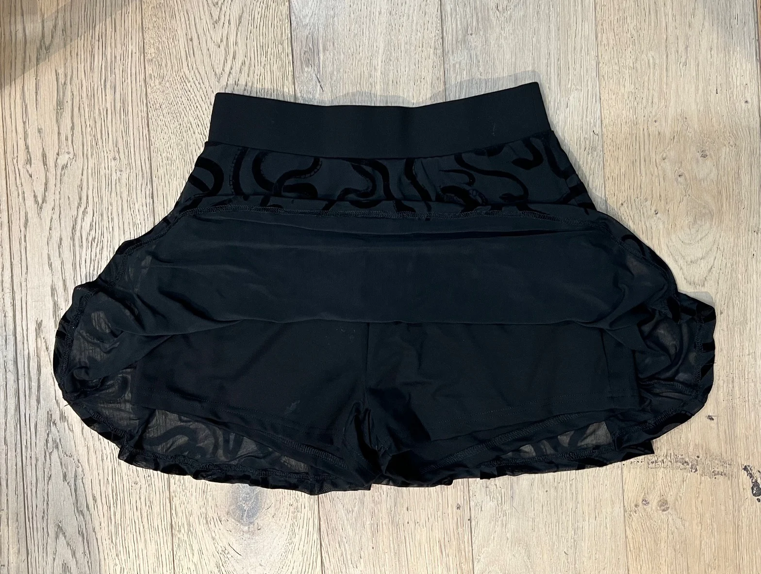 The Morbid Mini Skort - SNAKES - Flocked Snake Skirt with Built In Shorts - Ready to Ship - Image 2