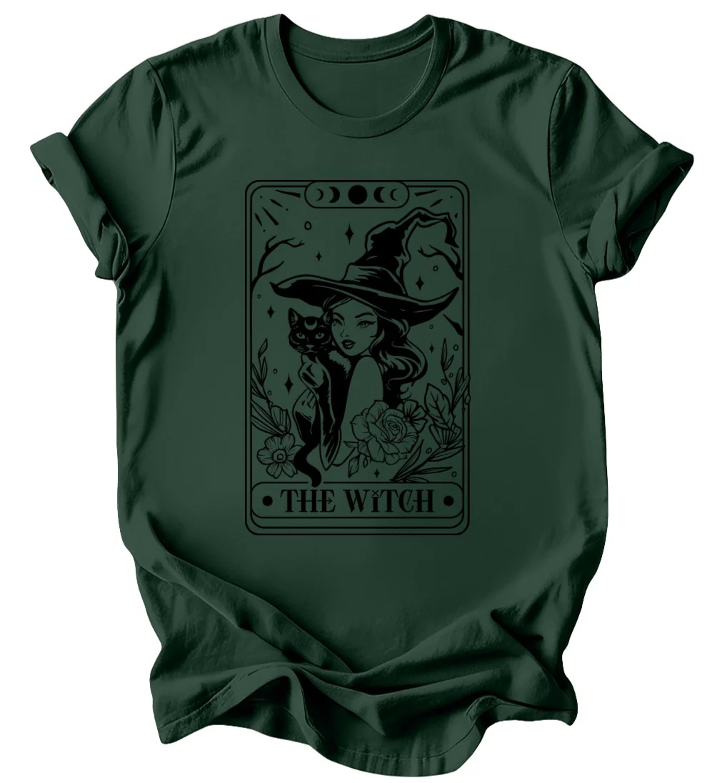 The Witch Tarot - Burgundy or Emerald T-Shirt